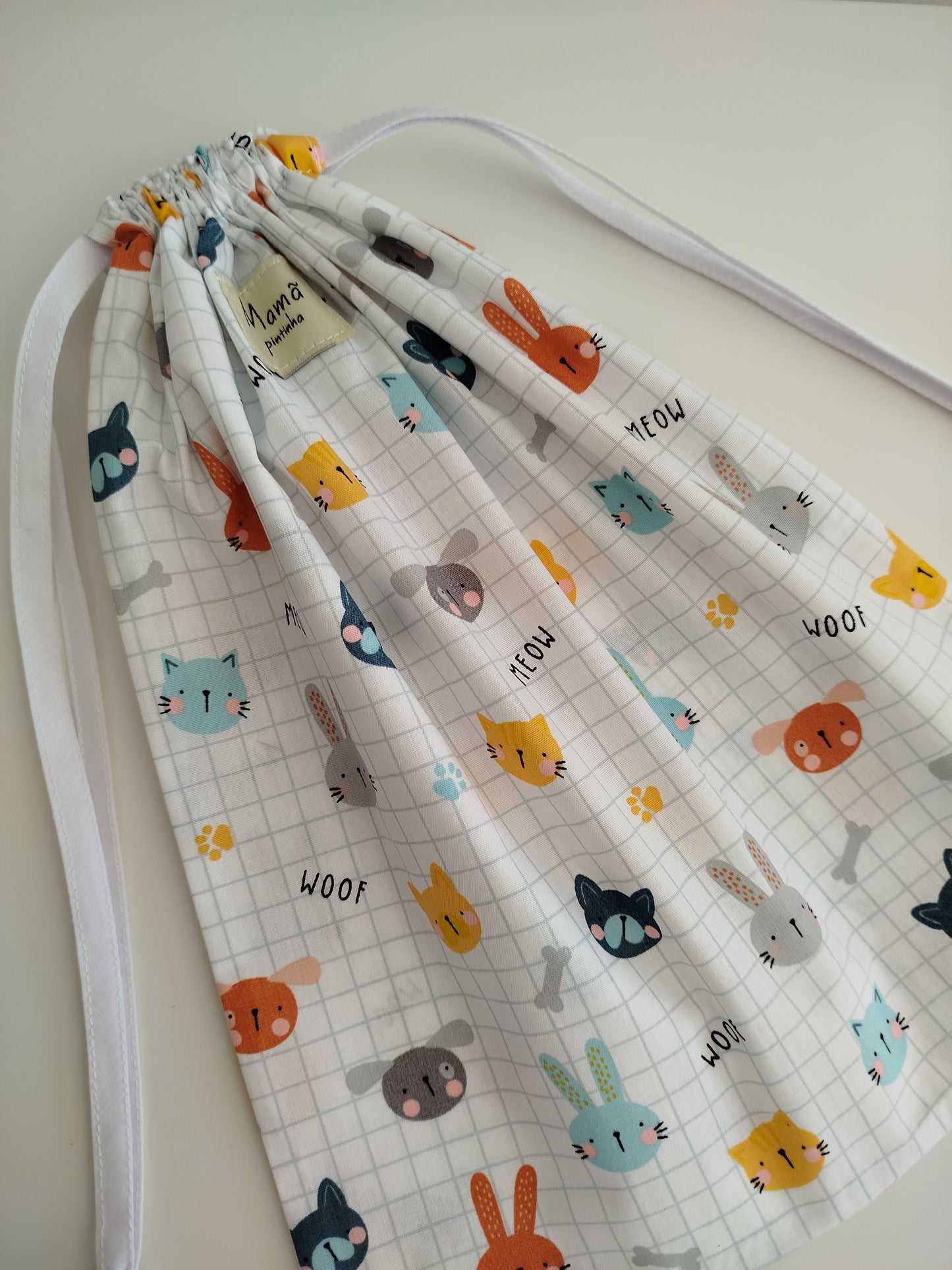 Saco de roupa | primeira roupinha | woof woof