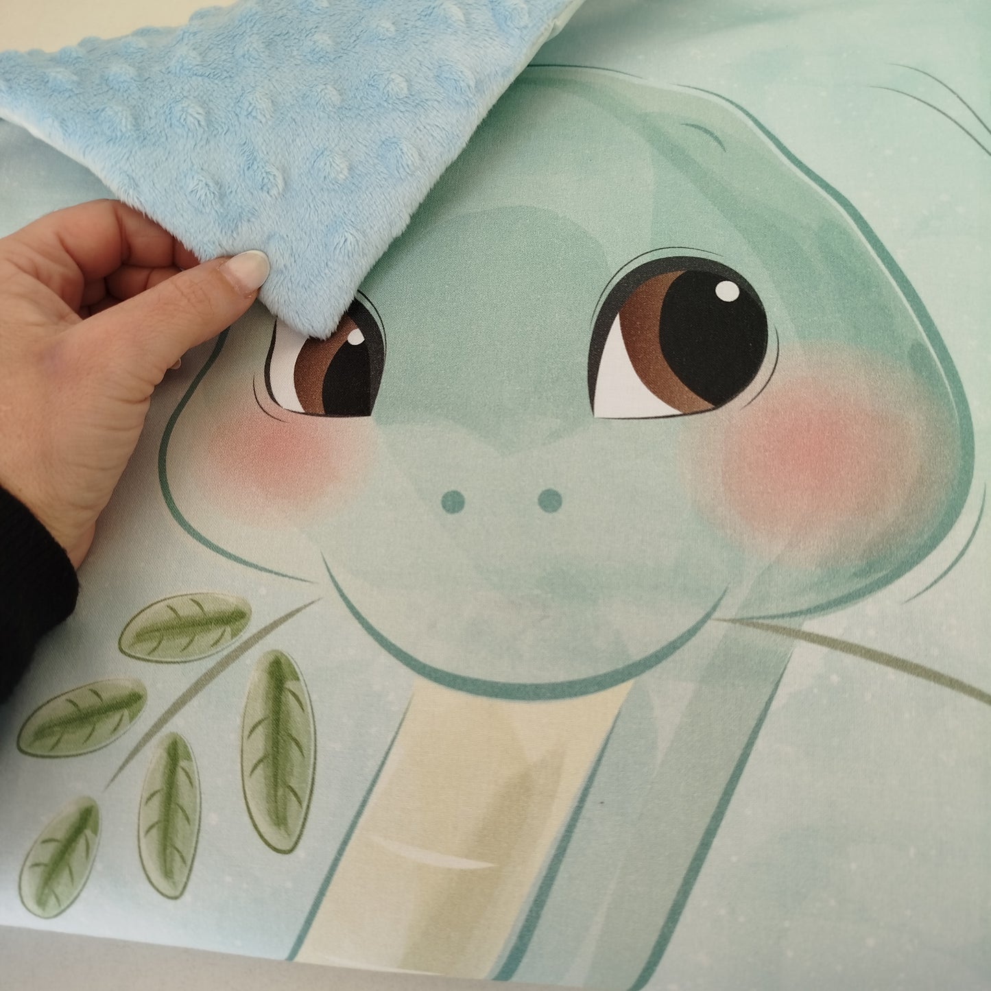 Manta/colcha dinos fofinhos